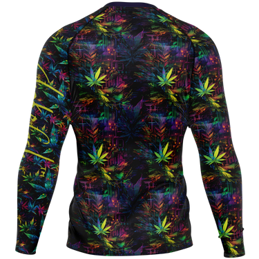 Chokefish™ Long Sleeve Rashguard Cannabis Men's Shirt-015